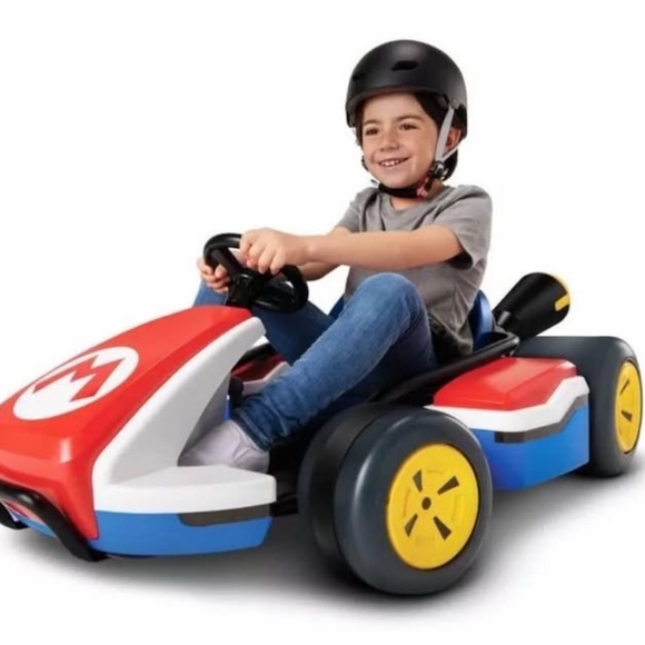 Nintendo Super MarioKart Deluxe Kids RideOn 24V Battery Powered Electric Car Toy - Picture 1 of 8